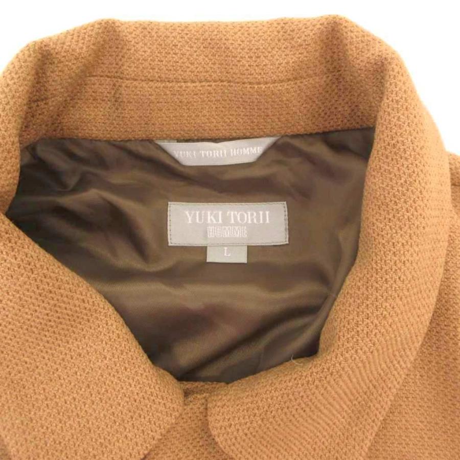 ユキトリイ YUKI TORII オム HOMME ステンカラーコート ショート丈 