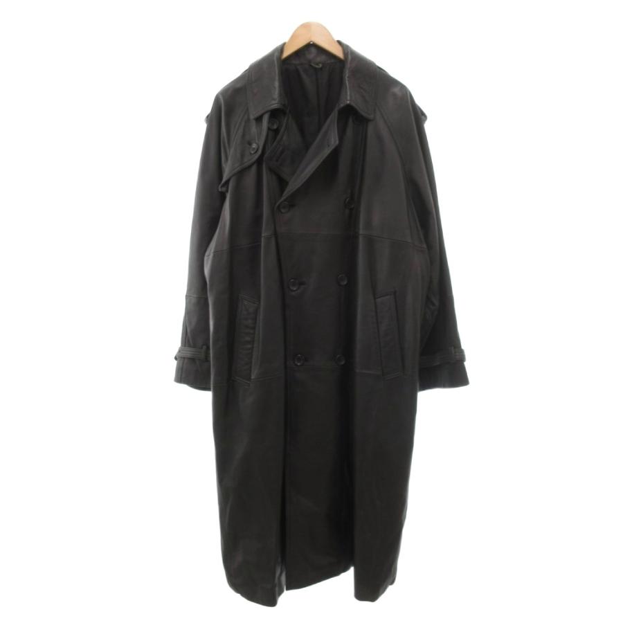 Nuovo Antonio シープレザー オーバーアルスターコート 羊革 A-175 黒