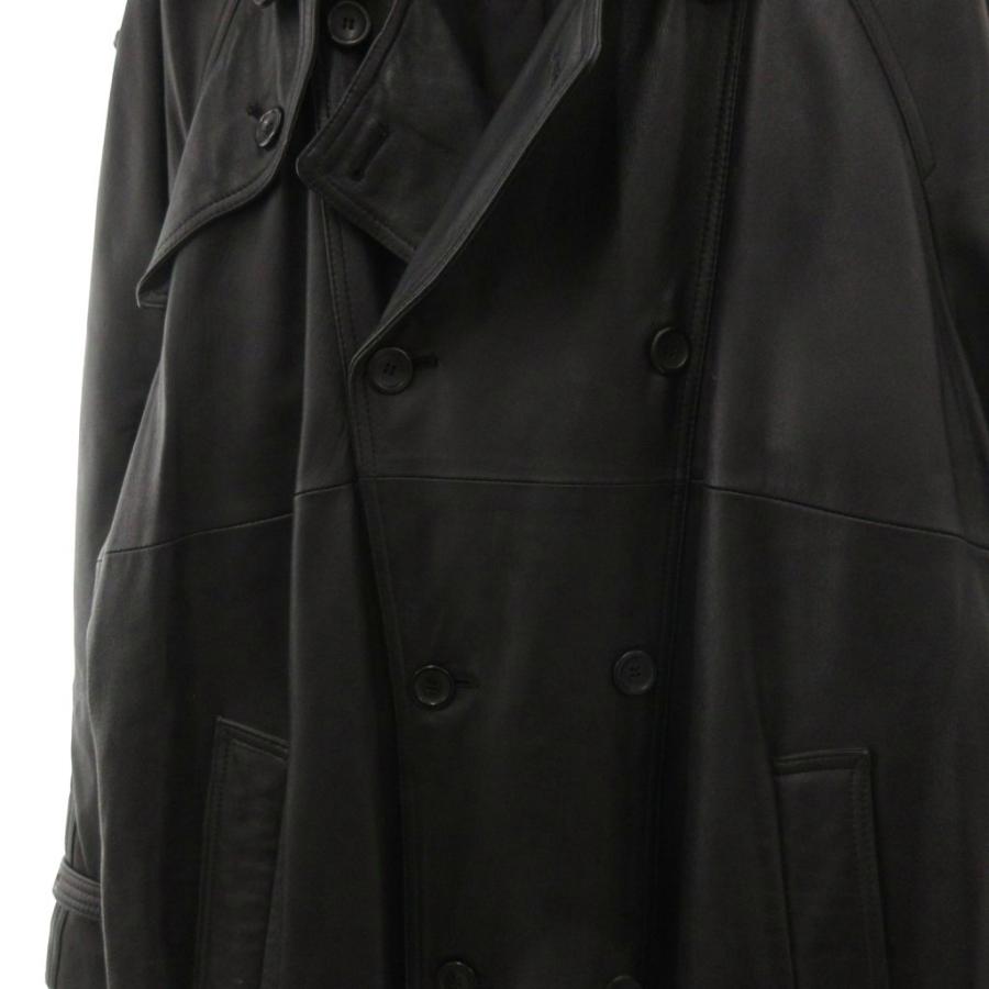Nuovo Antonio シープレザー オーバーアルスターコート 羊革 Nuovo Antonio シープレザー オーバーアルスターコート 羊革 A-175 黒