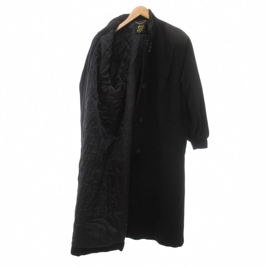 イタリヤ 伊太利屋 ロングコート ウール 11A2 黒 ブラック /UO □GY59 
