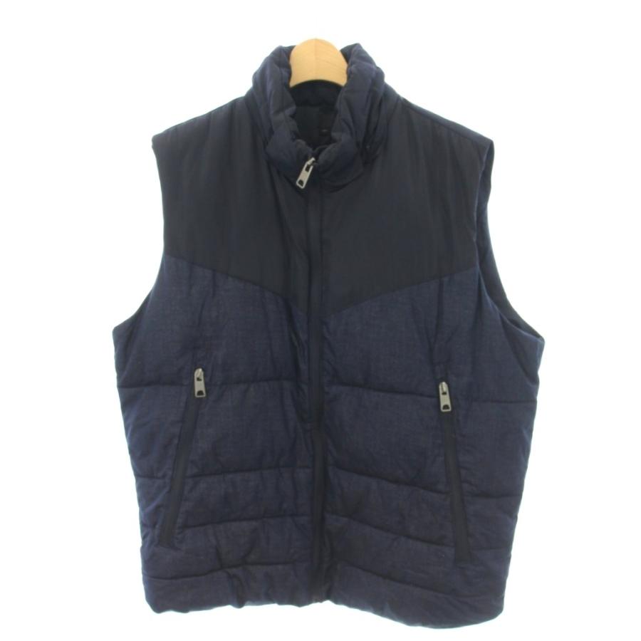   ブラック ダウンベスト XL ZARA（ザラ） ダウンベスト XL 黒 ブラック ネイビー ノースリーブ