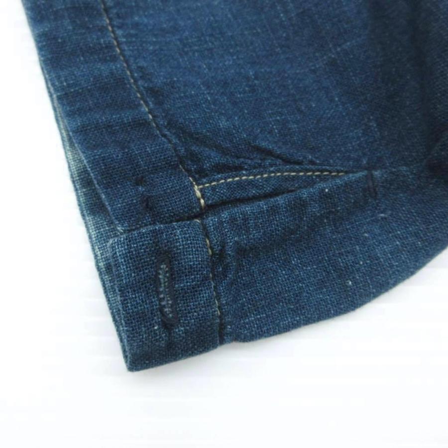 パラスパレス Pallas Palace カーディガン ロング丈 0 S 紺 五分袖 前