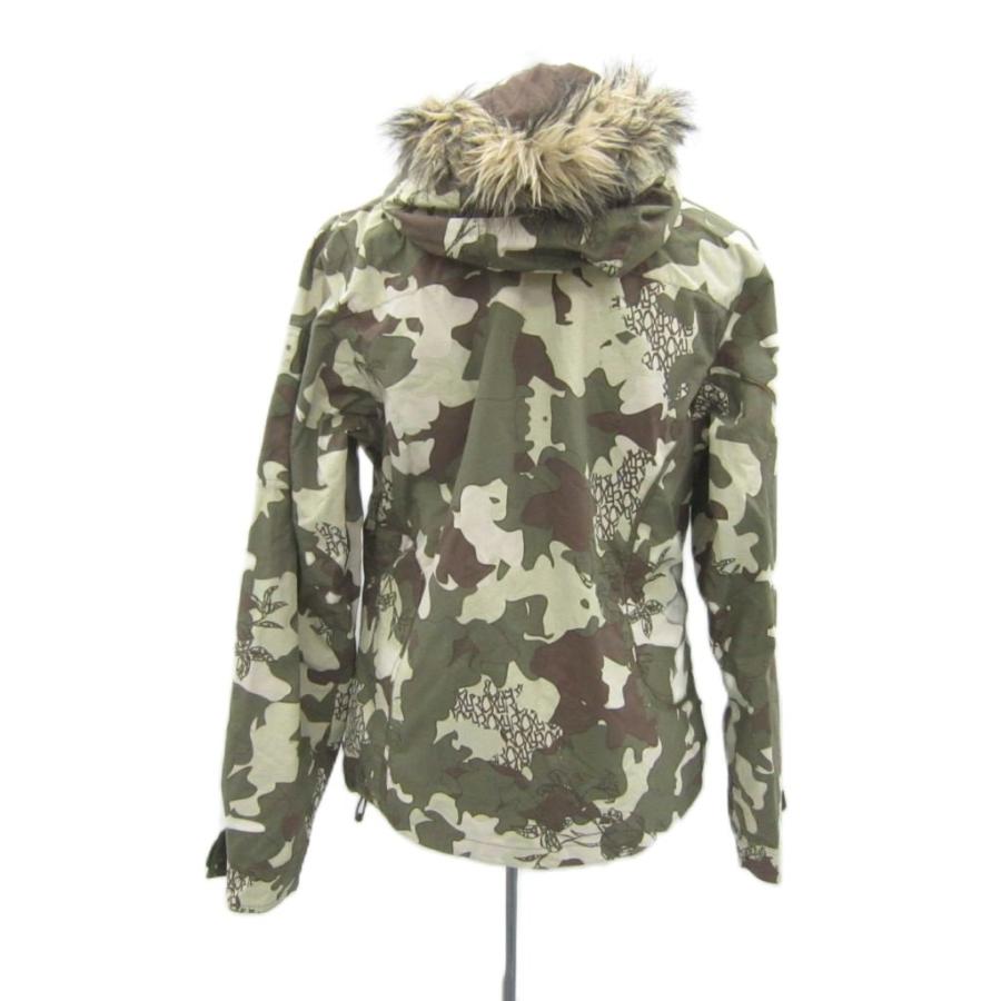 ロキシー ROXY スノーボードウエア ジャケット フード付 S カーキ