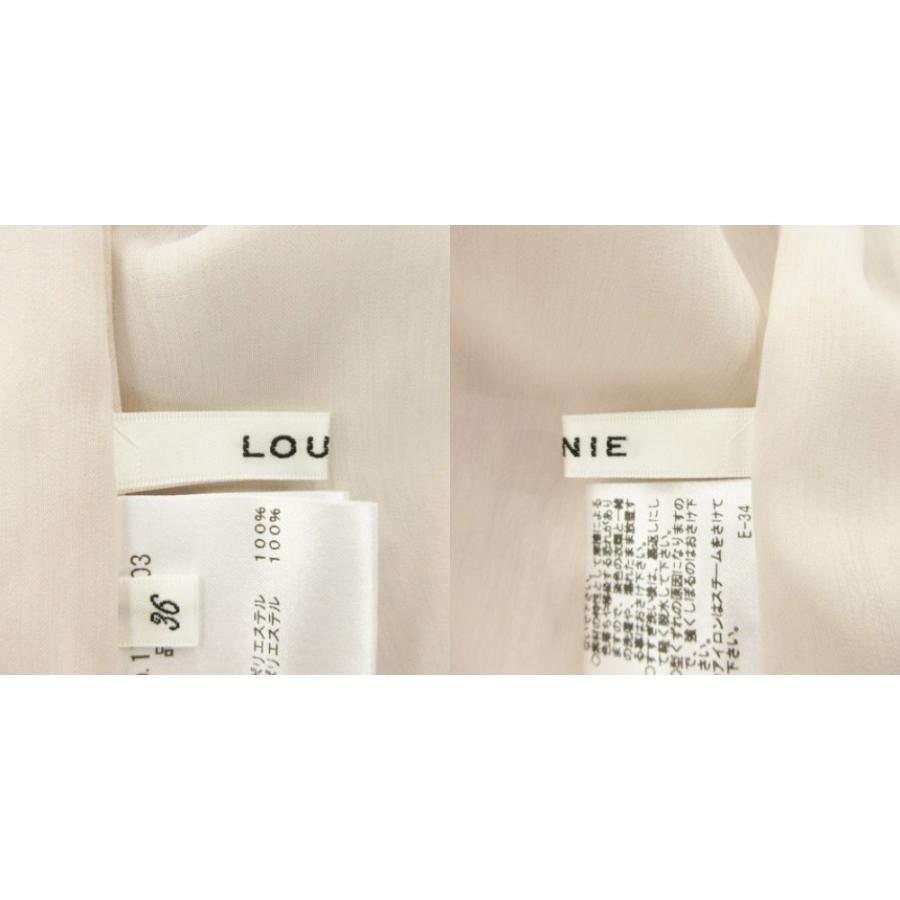 ルーニィ LOUNIE ワンピース 36 茶 ブラウン ベージュ ピンク Vネック