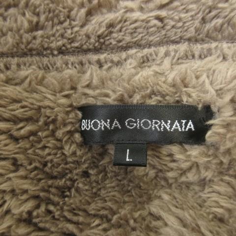 ボナジョルナータ BUONA GIORNATA フェイクムートンコート L 茶 