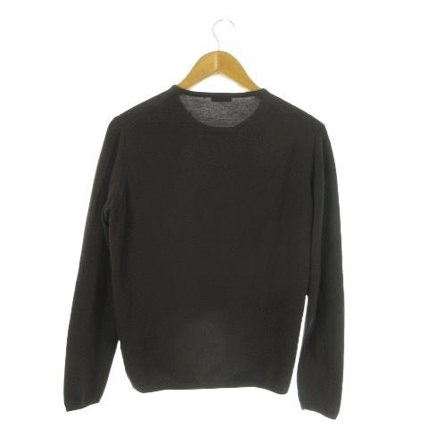 クルチアーニ cruciani セーター ウール 46 茶 ブラウン 無地 ラウンド