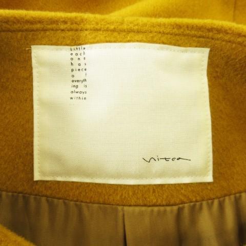 ニトカ nitca ロングコート ロング丈 モックネック コクーンシルエット 