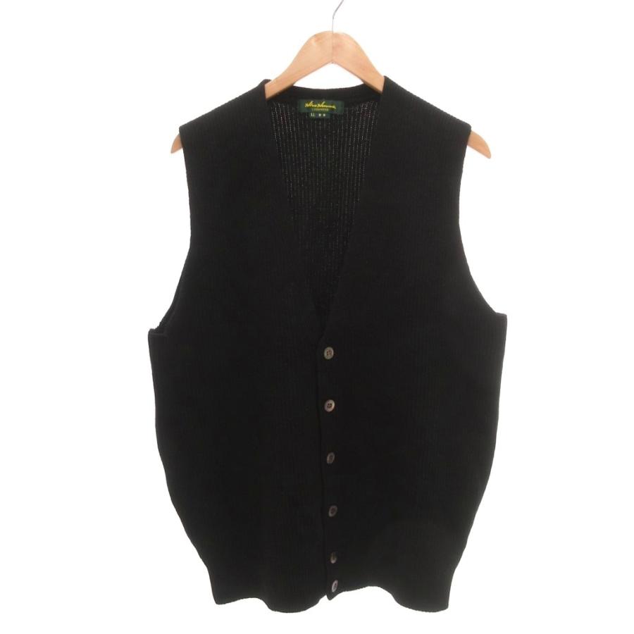 本間ゴルフ Hiro Honma ニットベスト カシミヤ LL 黒 ブラック Vネック