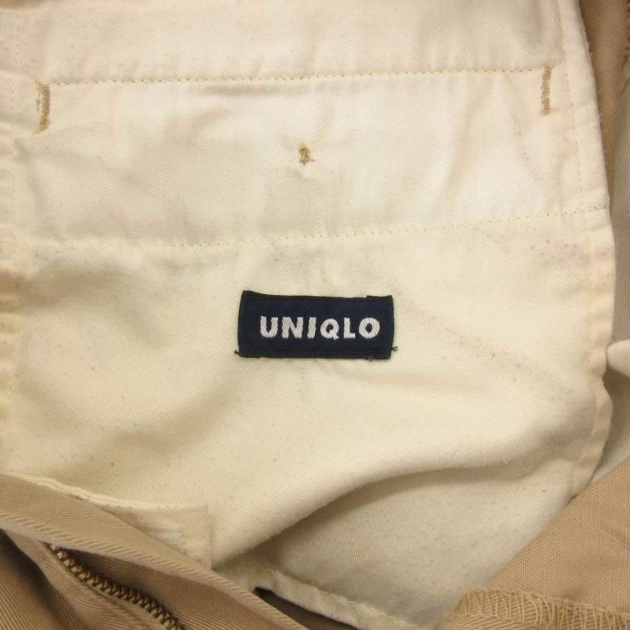 ユニクロ（UNIQLO） パンツ スラックス ベージュ フルレングス ストレートシルエット /NL GY59 メンズ : ブランド古着販売の ...