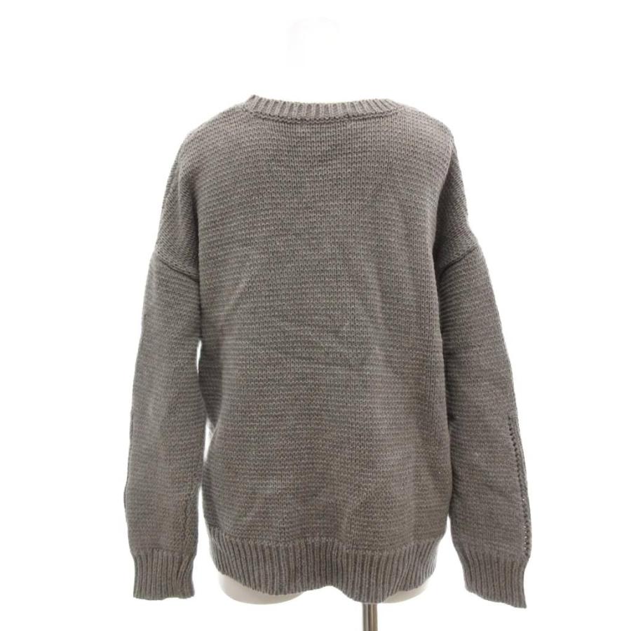 ローズバッドカップルズ ROSE BUD COUPLES ニットセーター F 長袖 ラウンドネック 無地 /SC GY59 レディース ...