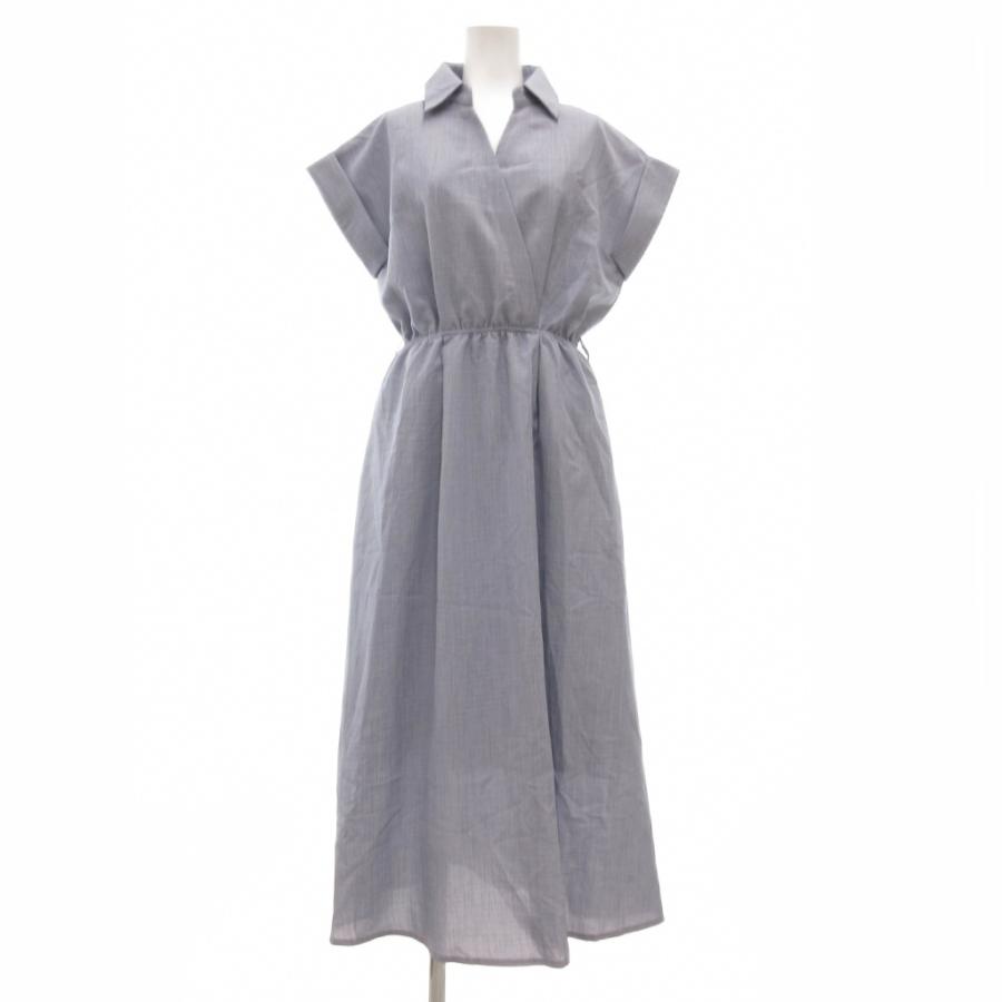 タグ付き 未使用 パブリックトウキョウ 水彩調 ワンピース グレー 未使用品 ブルーイースト BLUEEAST タグ付き ワンピース フレア M