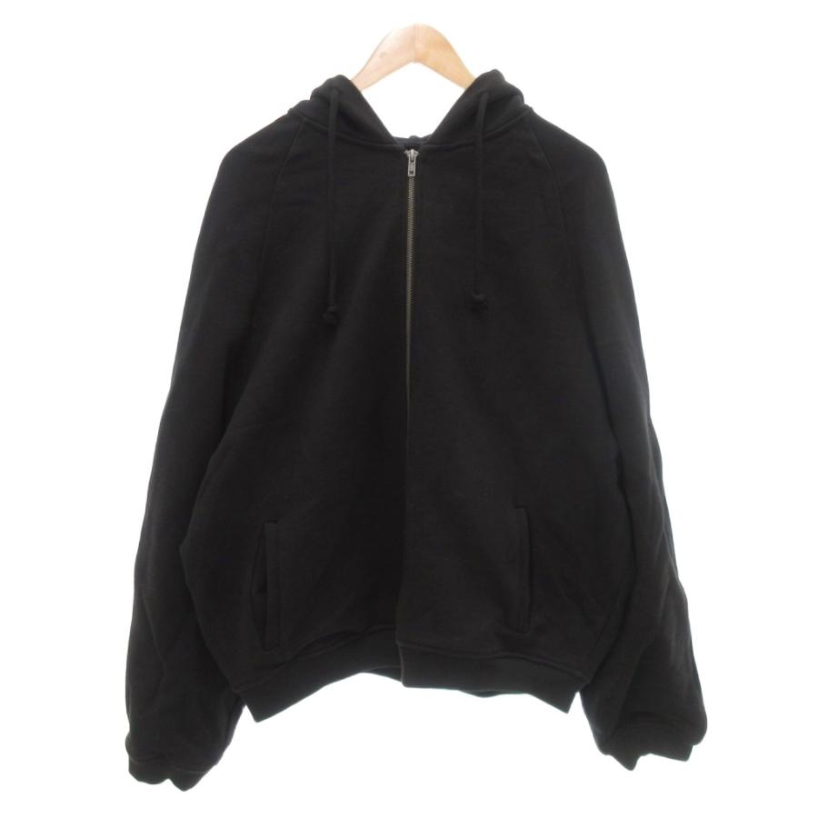 ZARA（ザラ） パーカー ジャケット S 黒 ブラック ジップアップ 長袖 