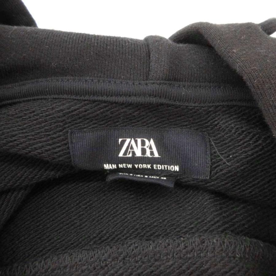 ZARA（ザラ） パーカー ジャケット S 黒 ブラック ジップアップ 長袖 