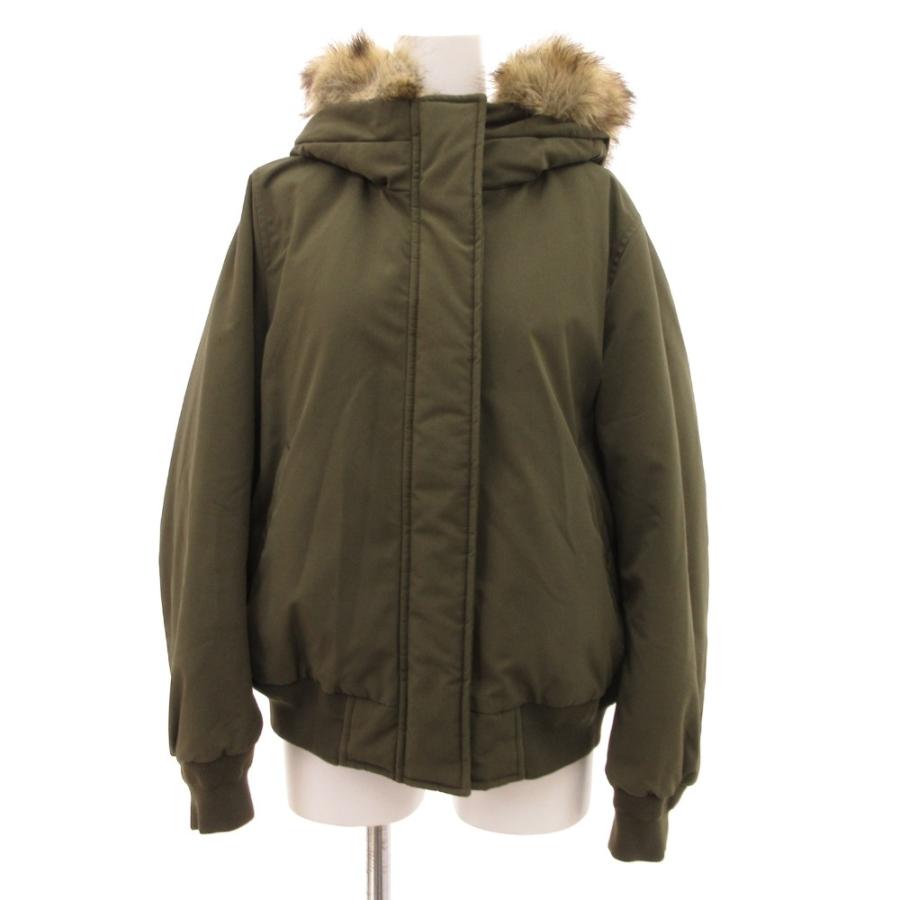 ユニクロ（UNIQLO） 中綿ジャケット ブルゾン エコファー L カーキ /JS