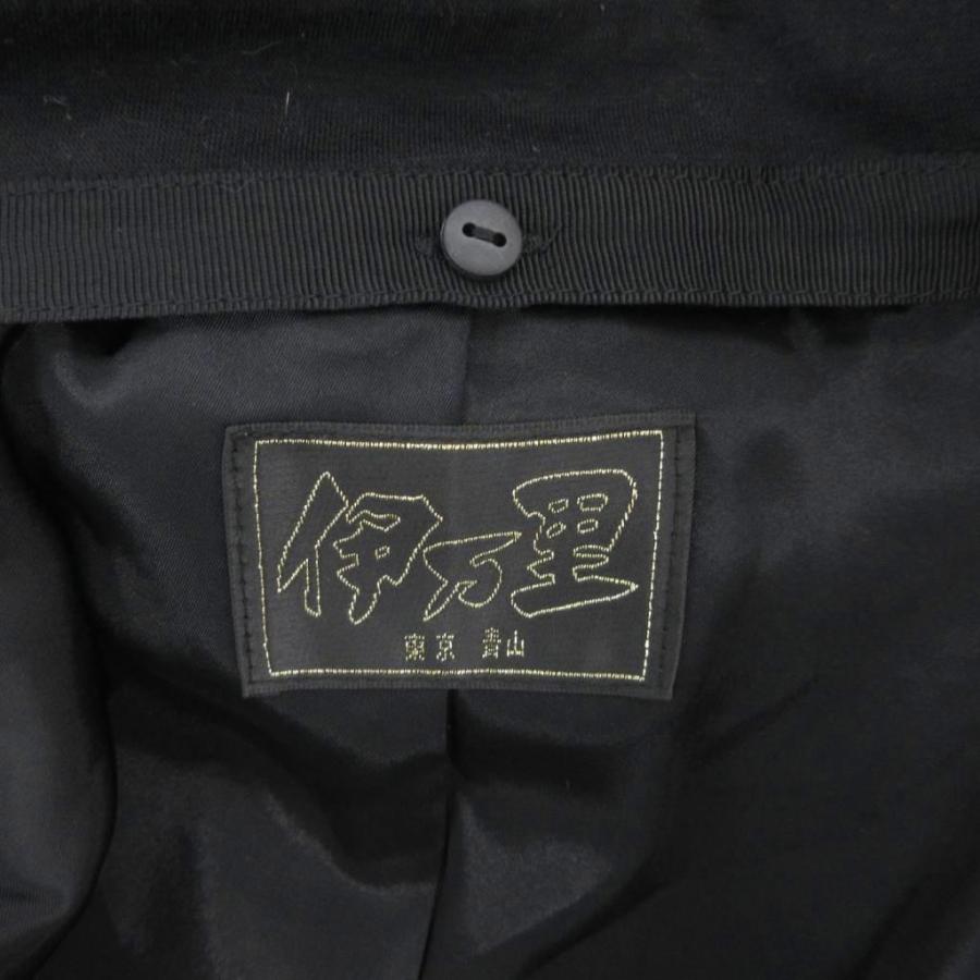 伊万里 美品 中綿コート ミンク 9 黒 ブラック キルティング 花柄 /NL  