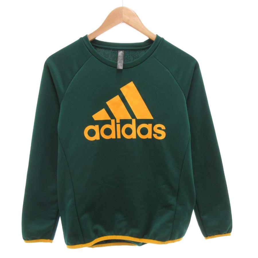 adidas（アディダス） トレーナー スウェット 150 ロゴ 長袖 緑 