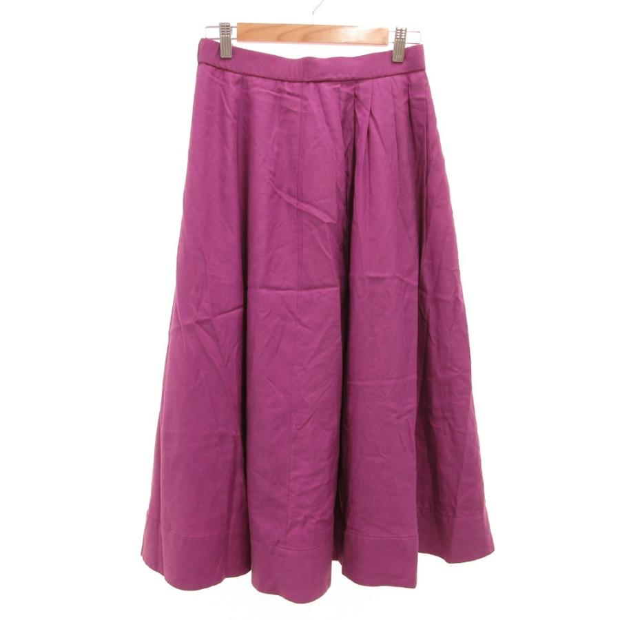 ドゥクラッセ DoCLASSE プリーツスカート マキシ ロング 11 ピンク /JS