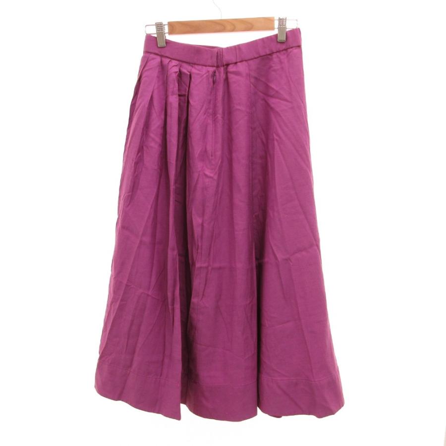 ドゥクラッセ DoCLASSE プリーツスカート マキシ ロング 11 ピンク /JS