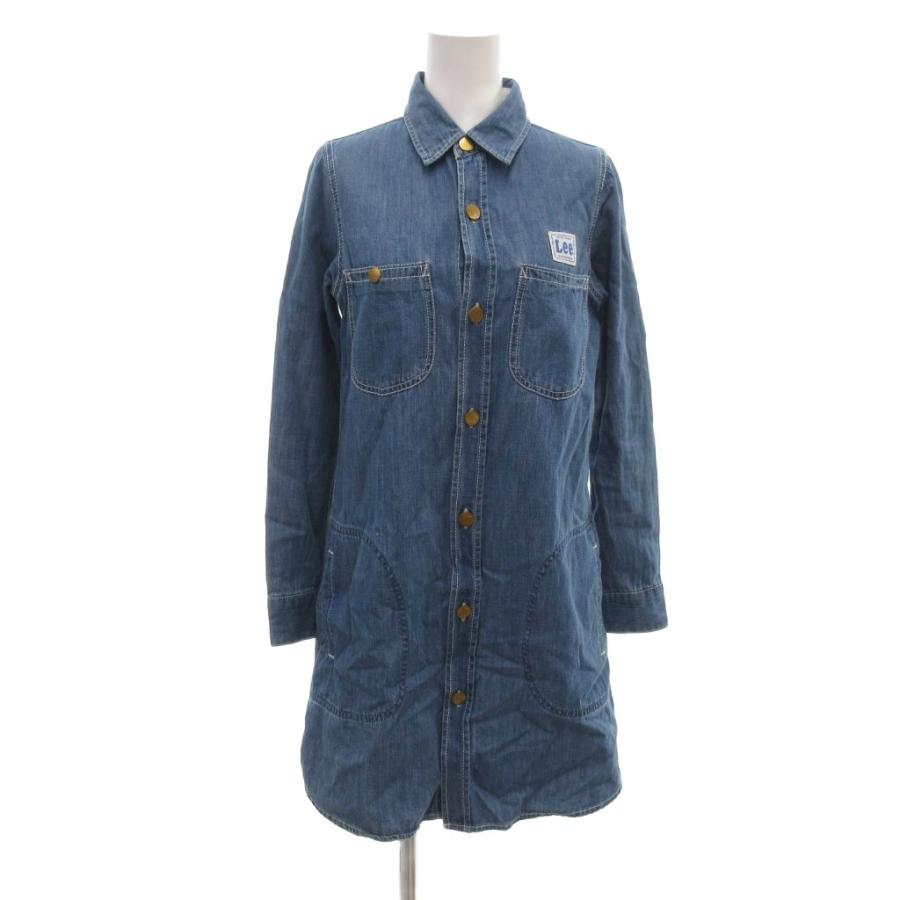 Lee（リー） シャツワンピース デニム チュニック S インディゴブルー