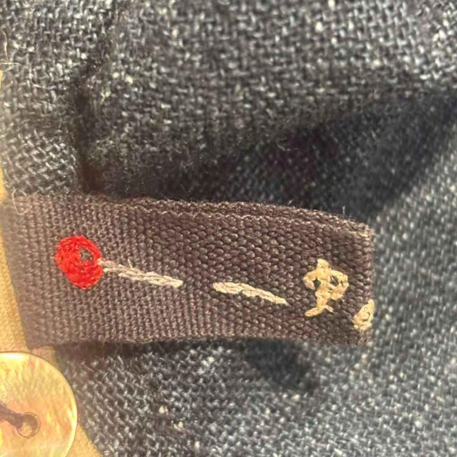 パラスパレス Pallas Palace カジュアルシャツ ブラウス 長袖 2 紺