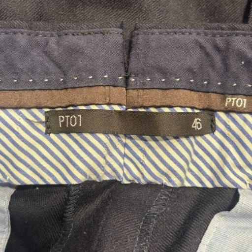 ピーティーゼロウーノ PT01 super 100s スラックスパンツ テーパード