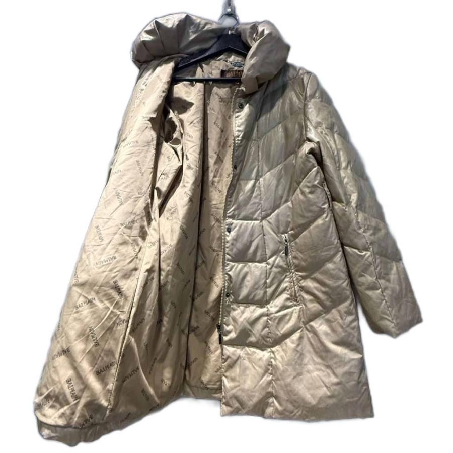 バルマン BALMAIN ダウンジャケット ショールカラーコート ミドル丈