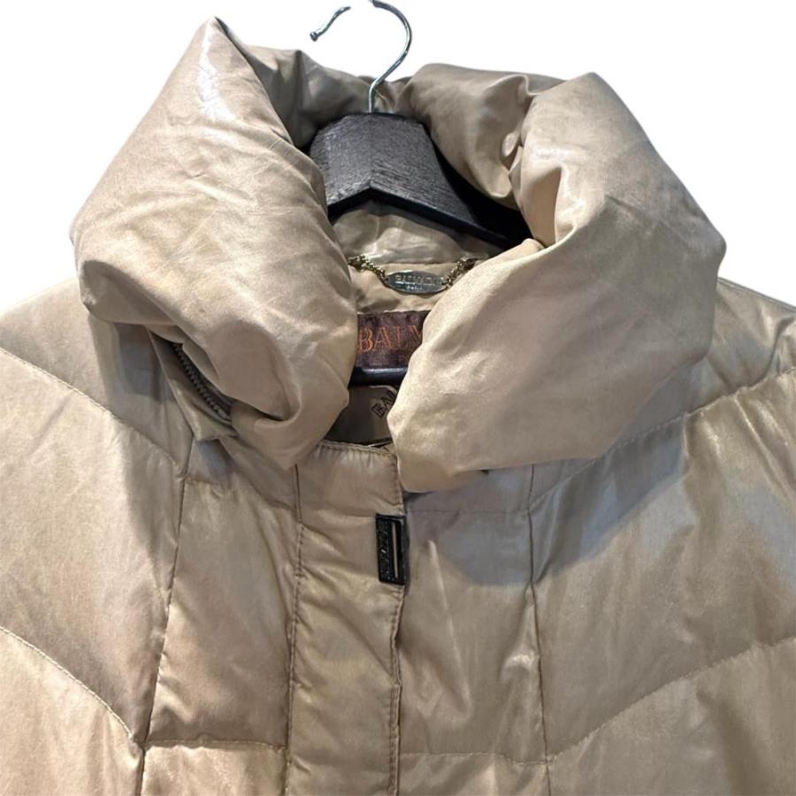バルマン BALMAIN ダウンジャケット ショールカラーコート ミドル丈