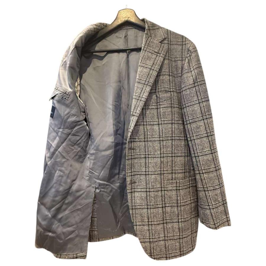 ビームスエフ BEAMS F テーラードジャケット チェック ウール カシミヤ