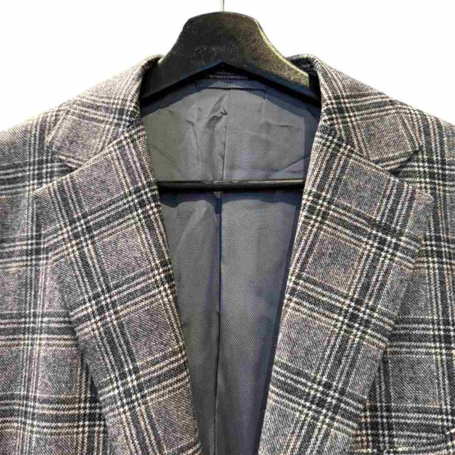 ビームスエフ BEAMS F テーラードジャケット チェック ウール カシミヤ