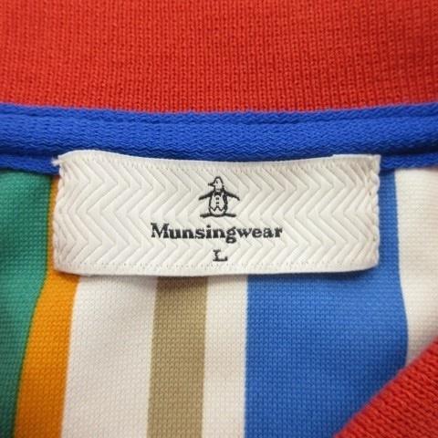 マンシングウェア MUNSINGWEAR ゴルフウェア ポロワンピース L 赤