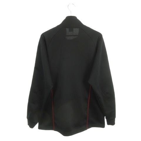 ナイキ NIKE ピステ ナイロンジャケット 黒 赤 L ブラック レッド 90s