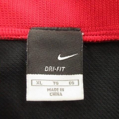 NIKE（ナイキ） ジャージ ジャケット XL 黒 ブラック 赤 レッド