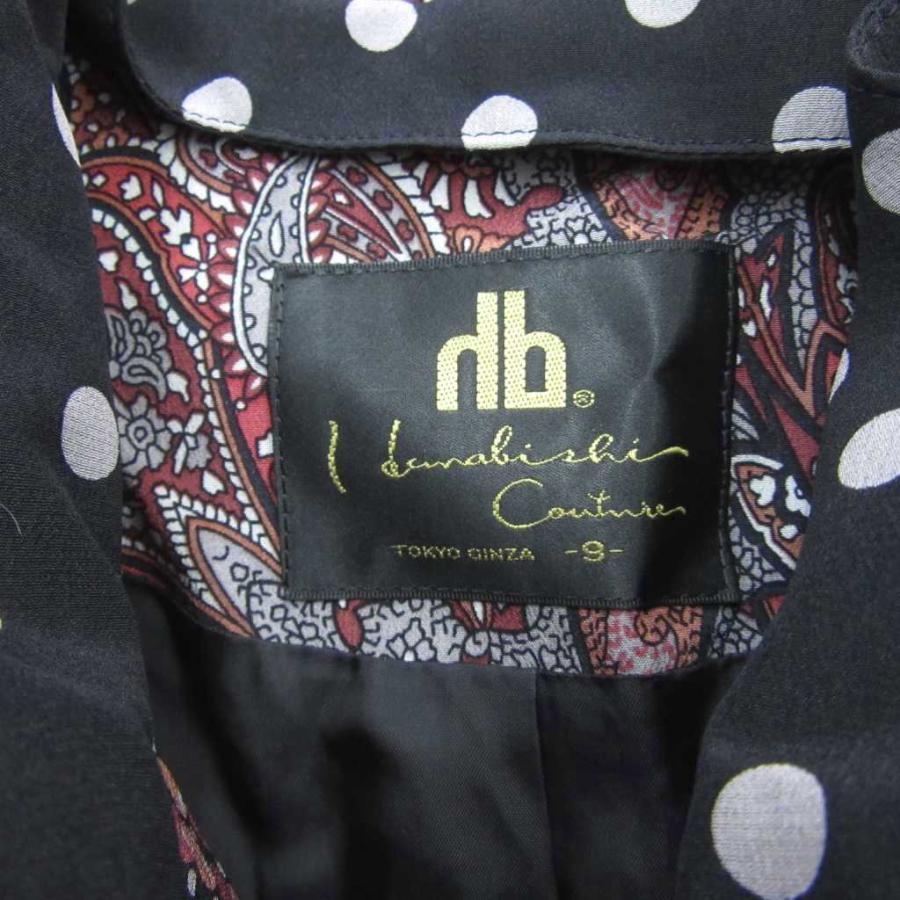 未使用品 銀座花菱 ジャケット ミドル丈 9AR シルク マルチカラー