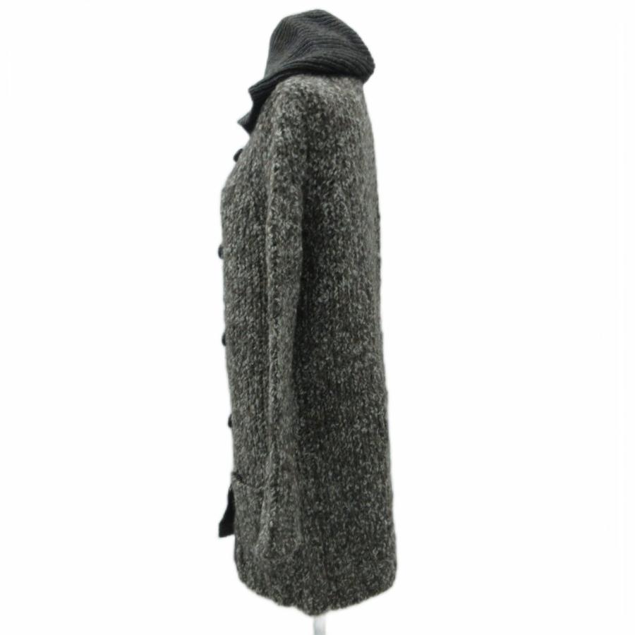 theory（セオリー） ニットコート コーディガン ロング丈 フード付き