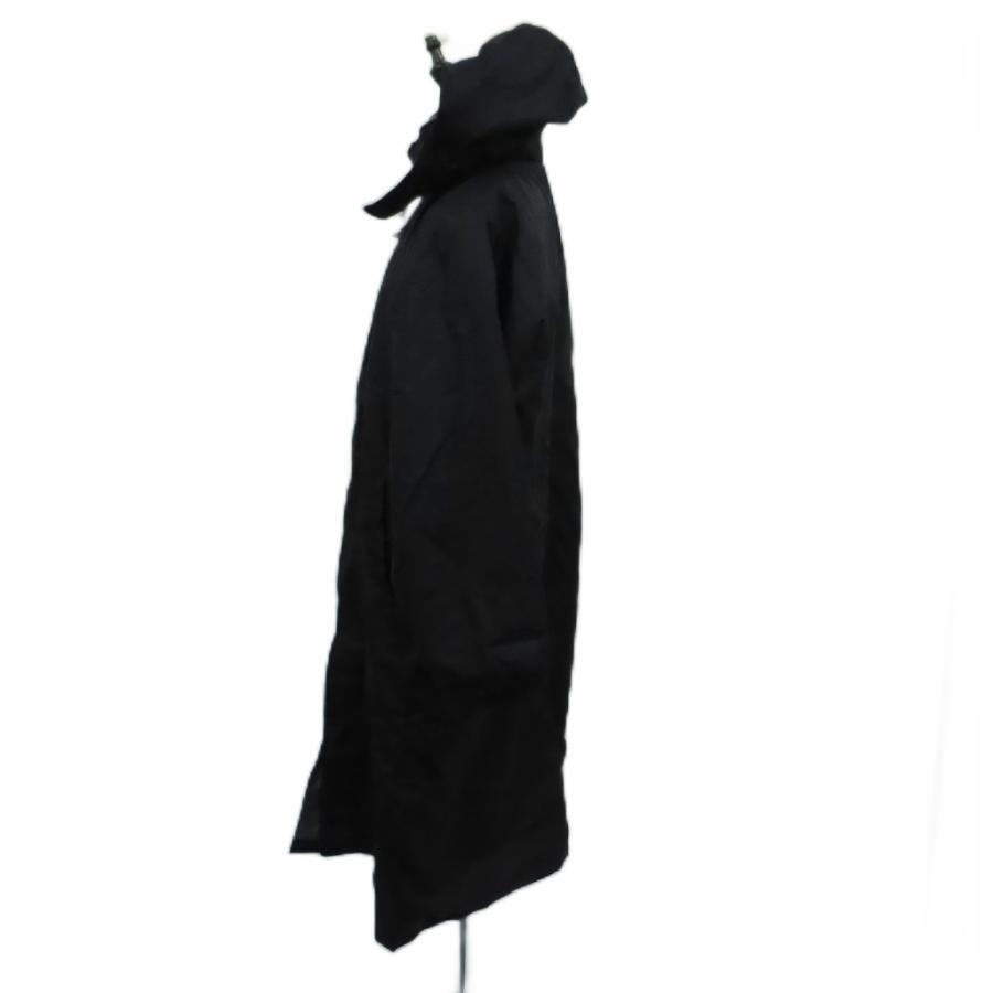 デサント DESCENTE ベンチコート ロング丈 L 黒 ブラック フード付き
