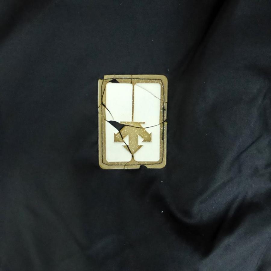 デサント DESCENTE ベンチコート ロング丈 L 黒 ブラック フード付き