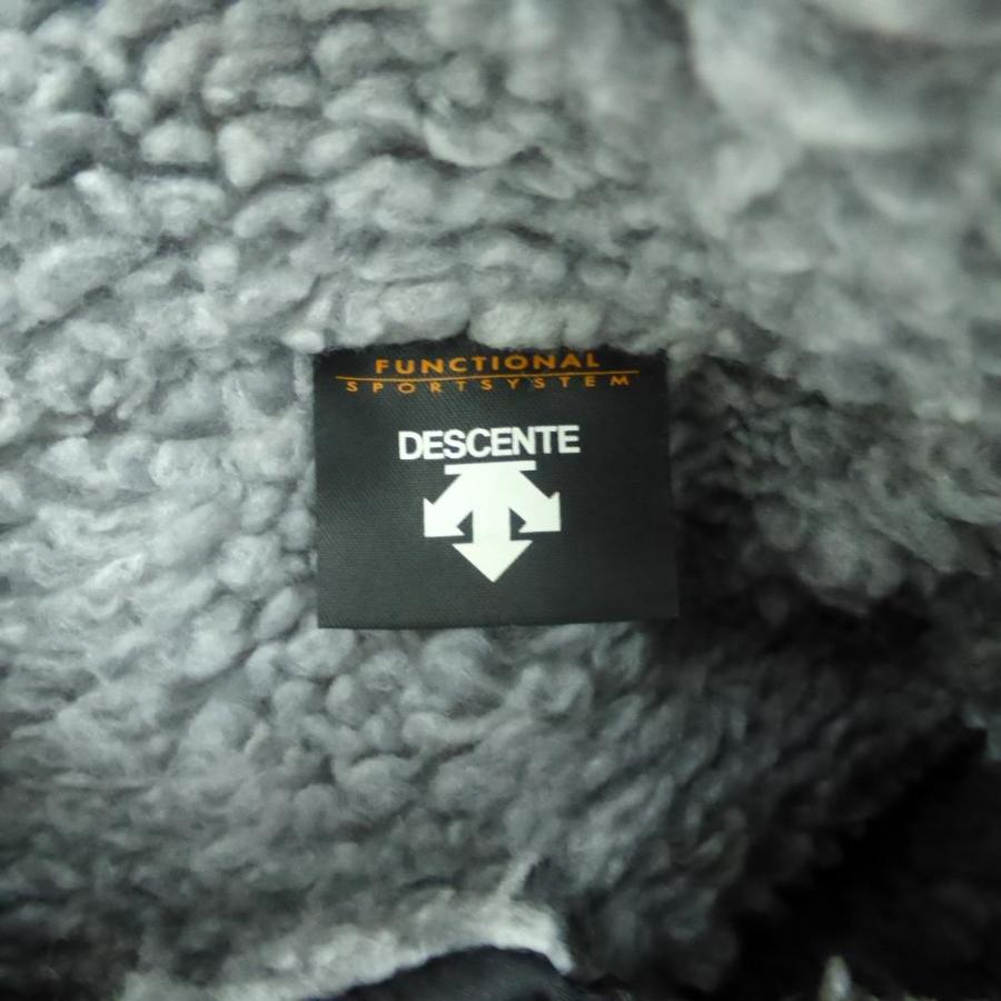 デサント DESCENTE ベンチコート ロング丈 L 黒 ブラック フード付き