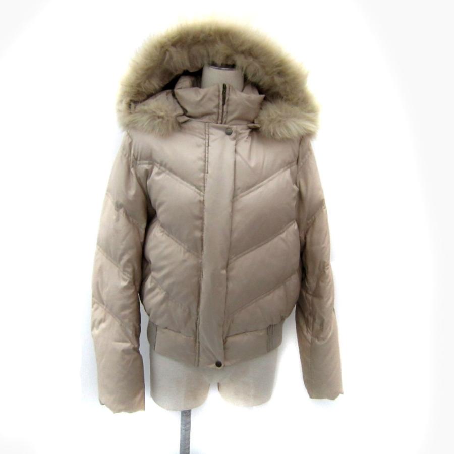 INDIVI（インディヴィ） ダウンジャケット ミドル丈 42 L ベージュ