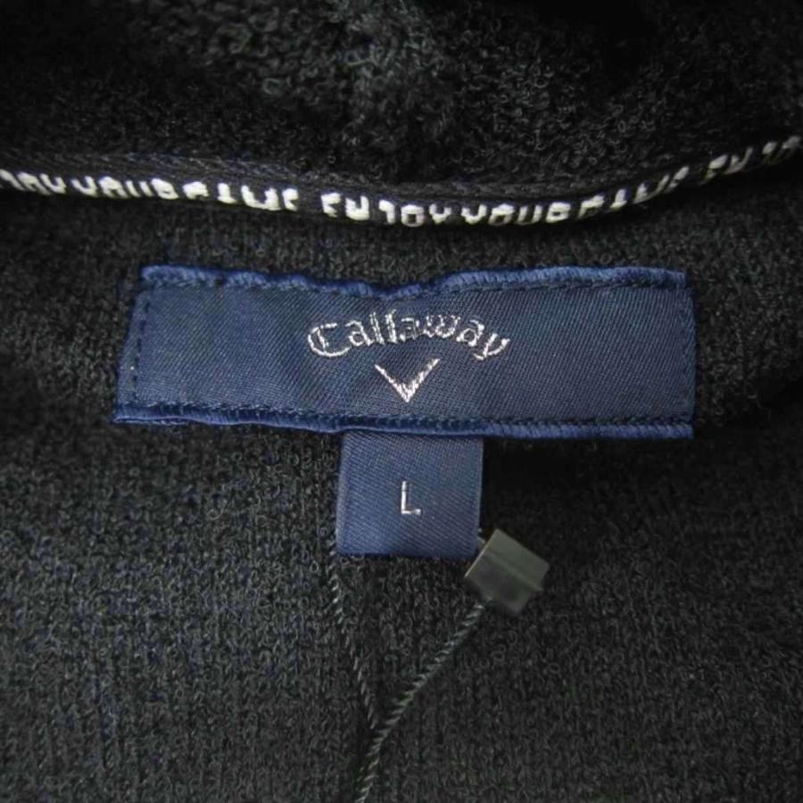 未使用品 キャロウェイ CALLAWAY ニットパーカー プルオーバー L 黒