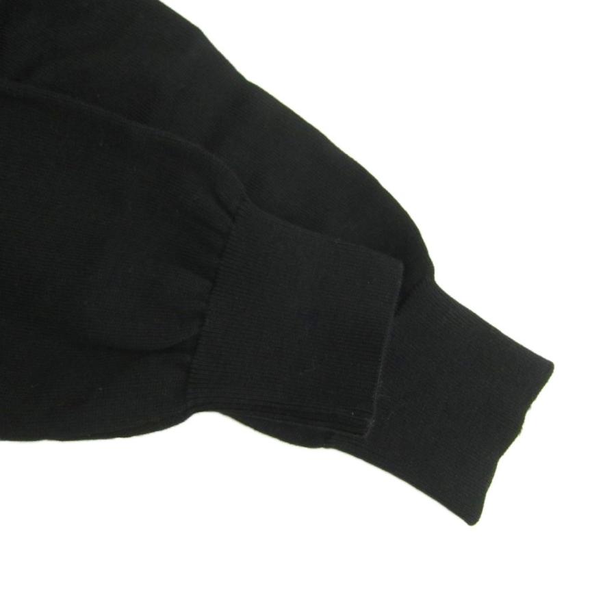 レオナールスポーツ LEONARD SPORT カーディガン ロング丈 F 黒 総柄 V  