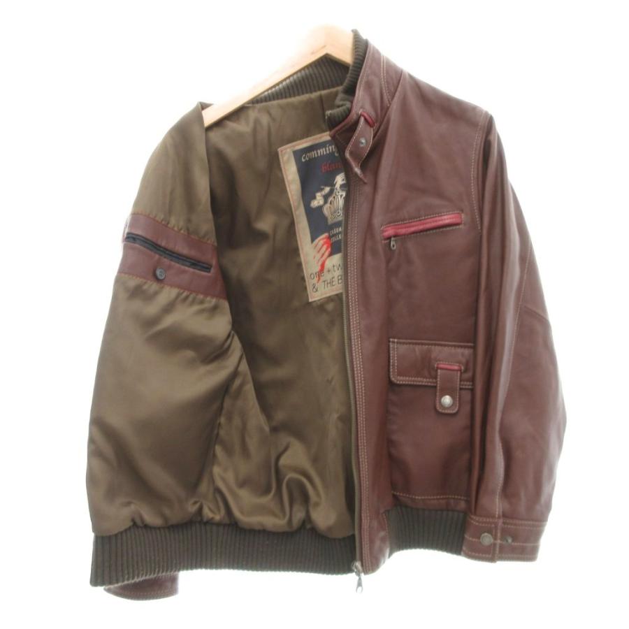 ジーステージ G-Stage comming man ラムレザー ライダースジャケット