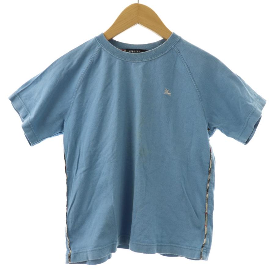 バーバリー ロンドン BURBERRY LONDON Tシャツ S 水色 ライトブルー 