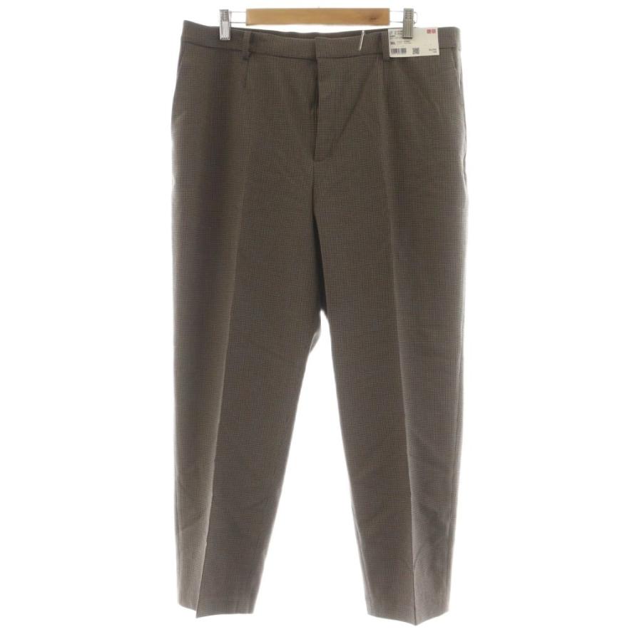 ユニクロ（UNIQLO） 未使用品 タグ付き パンツ 3XL 茶 ブラウン 細かい