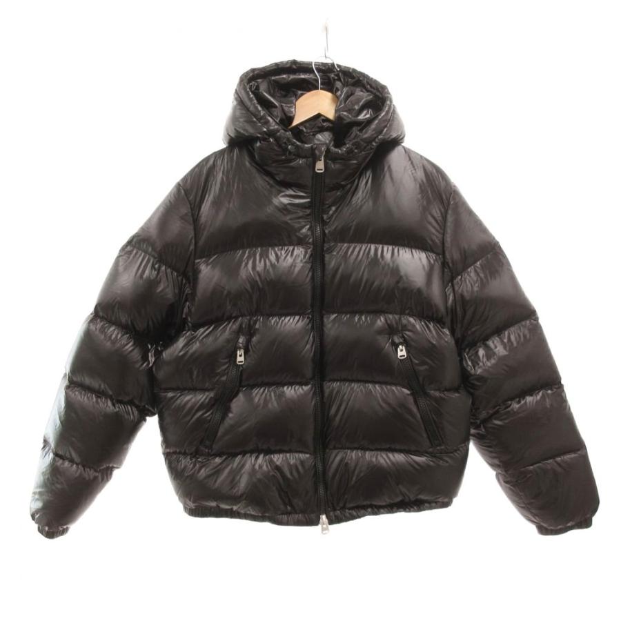 ZARA フード付き光沢ブラックダウンジャケット ZARA（ザラ） ダウンジャケット ブルゾン フード 光沢 L 黒 ブラック