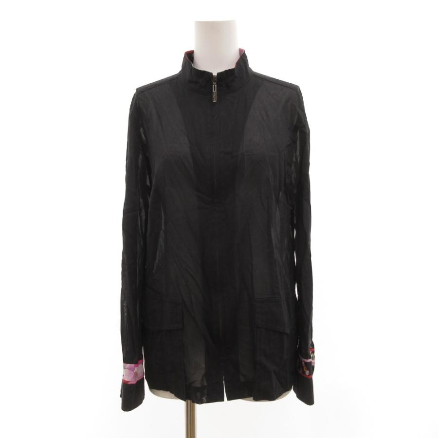 レオナールスポーツ LEONARD SPORT シャツ 長袖 シアー 花がら