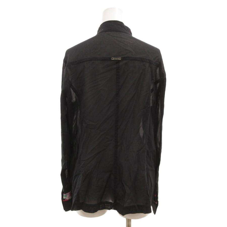 レオナールスポーツ LEONARD SPORT シャツ 長袖 シアー 花がら