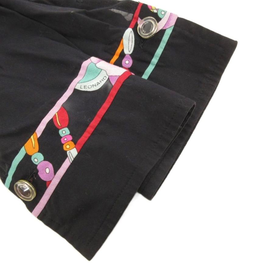 レオナールスポーツ LEONARD SPORT シャツ 長袖 シアー 花がら