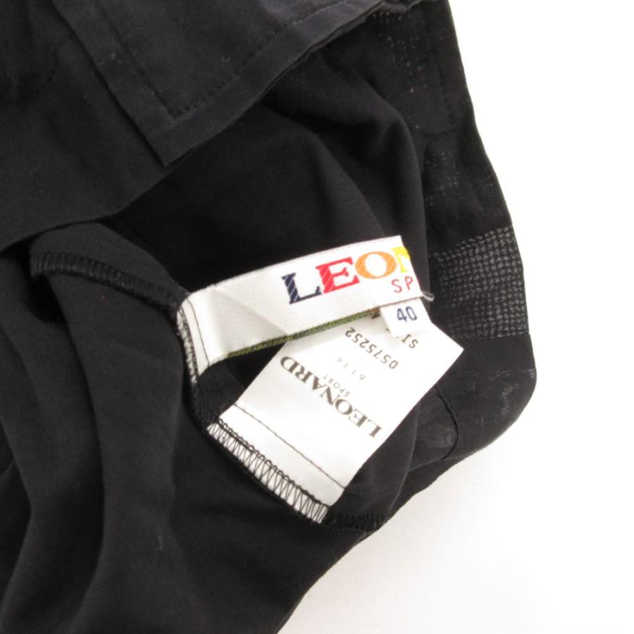 レオナールスポーツ LEONARD SPORT シャツ 長袖 シアー 花がら