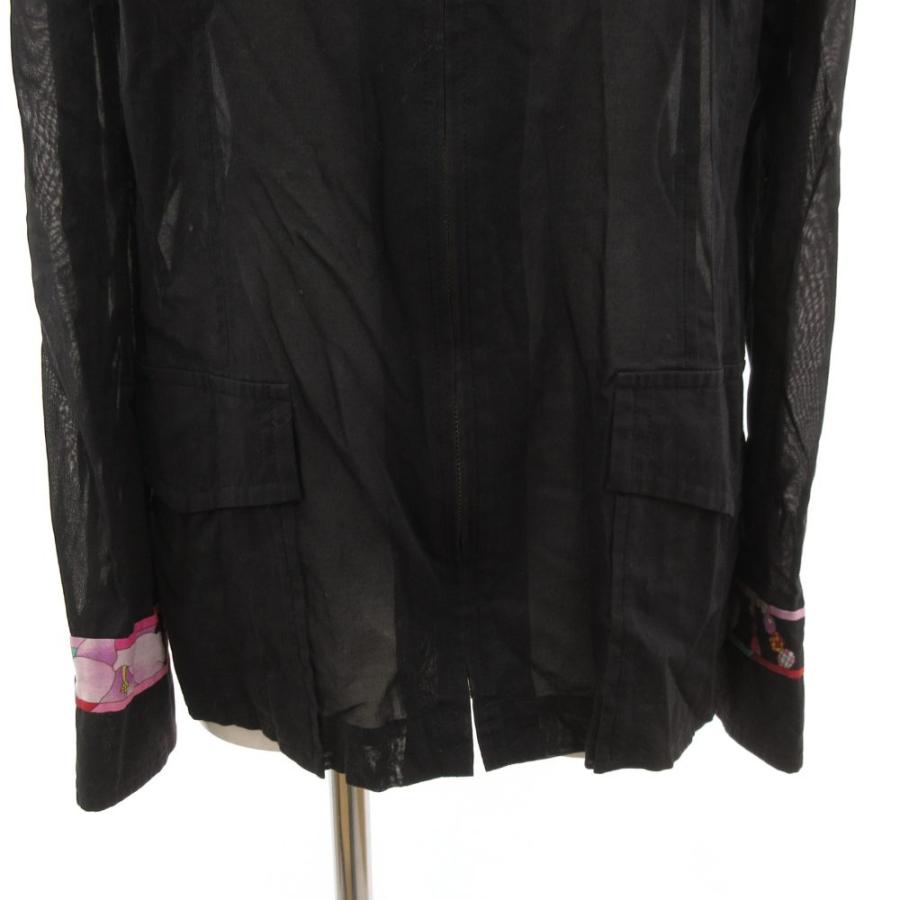 レオナールスポーツ LEONARD SPORT シャツ 長袖 シアー 花がら