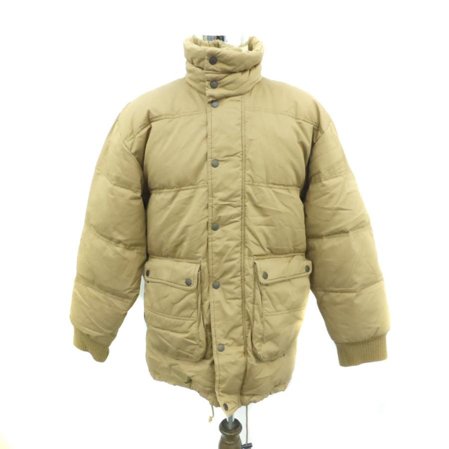 デサント DESCENTE ダウンジャケット スタンドカラー ミドル丈 O 茶色 